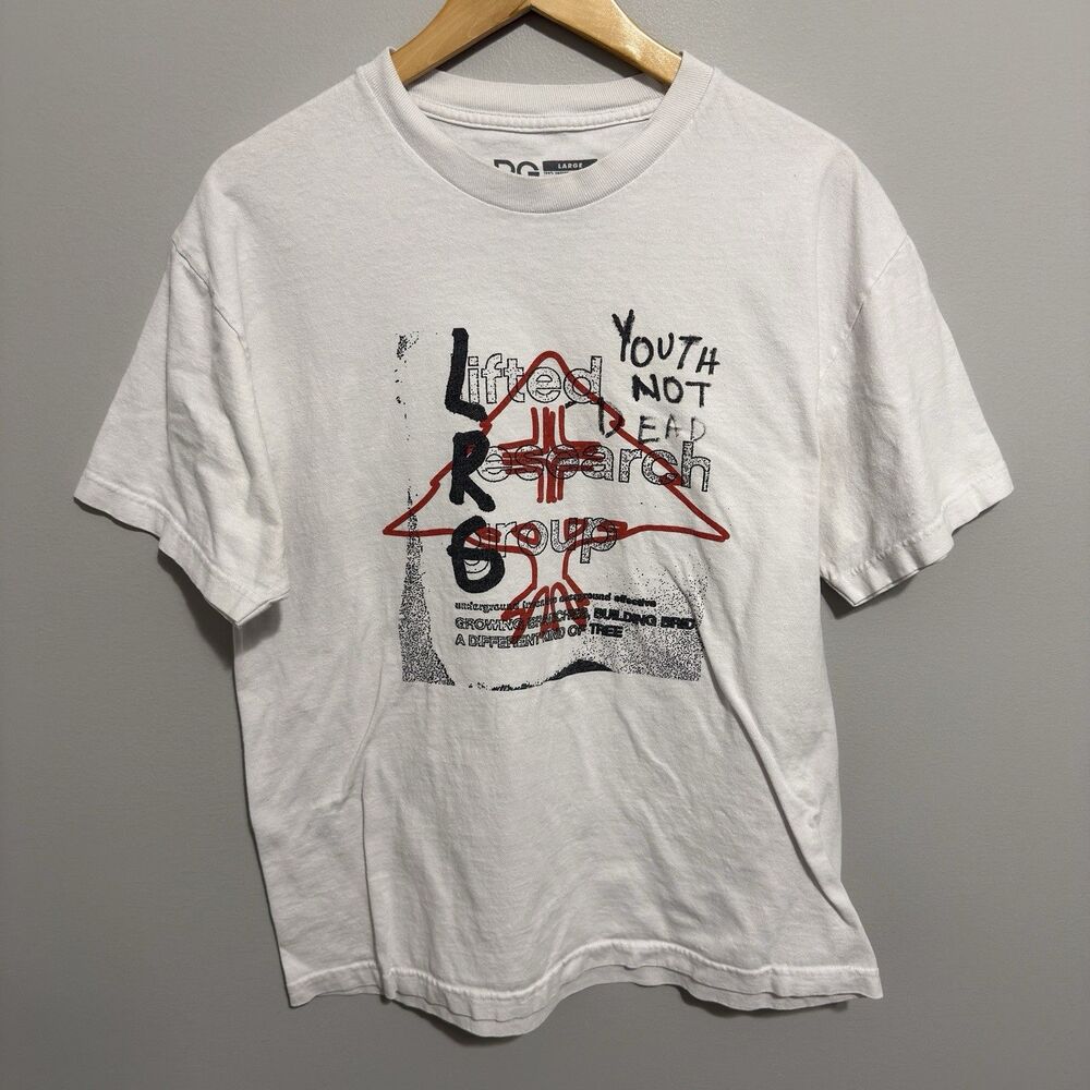 Vintage Y2K LRG Lifted Research Group Not Dead Grunge T Shirt Men’s Size L